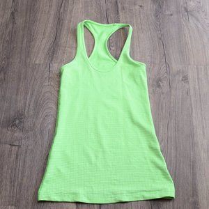 Lululemon Cool Racerback Gingham Frond green tank top 4